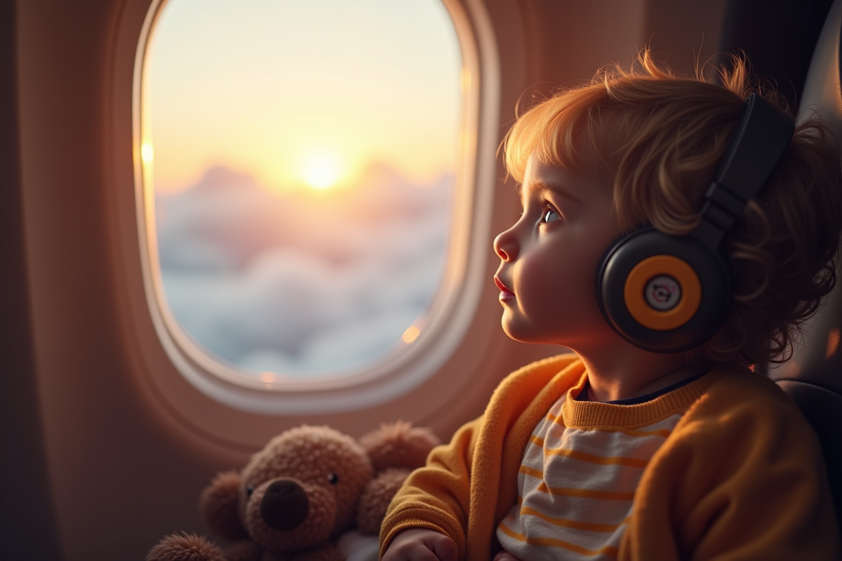 enfants avion